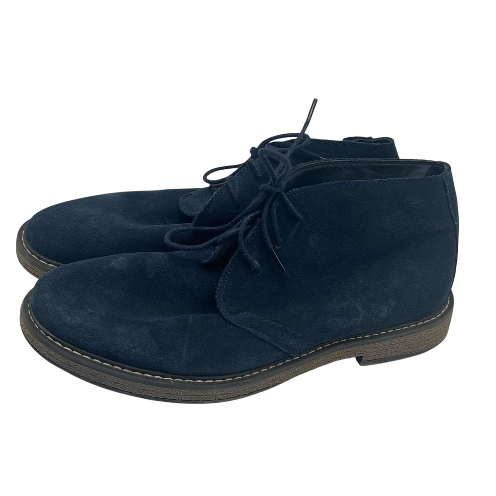 Joseph Abboud Thomas Men's Navy Blue Suede Chukka Boots Size 10 US